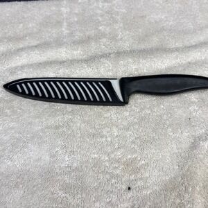 Farberware Ceramic Chef Knife White Blade Black Handle with Protective Sheath